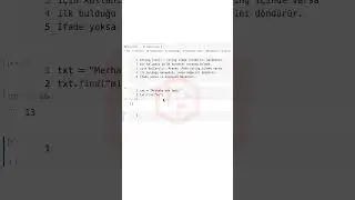 Python String Metotları find - Python String Methods 