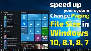 How to change the Paging File size in windows 10, 8.1, 8, 7