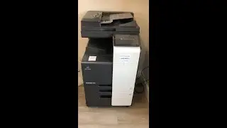 Using the Konica Minolta bizhub C250i printer, scanner and copier at Purple Office, Poundbury