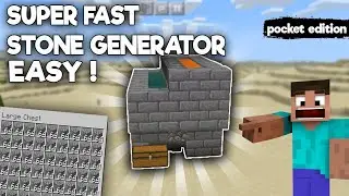 How to make automatic Stone Farm Minecraft Pe | Automatic cobblestone Farm Minecraft | Whole Gamerz