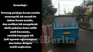 Viral Sopir Angkot Ketangkap Basah Hendak Mencuri Pakaian di Kosan Wanita