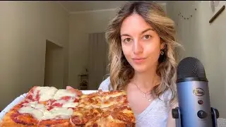 NO TALKING MUCKBANG ASMR 🍕 eating pizza & mouth sounds