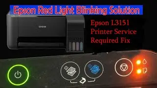 Epson L3151 Printer 🖨️ Service Required \\ red light blinking problem fix // RESET INK PAD