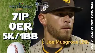 [WC] Joe Musgrove | Oct 9, 2022 | MLB highlights