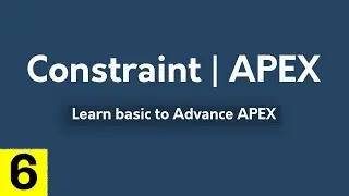 APEX Tutorial 6 : Learn Constraint in Object Browser | Oracle APEX