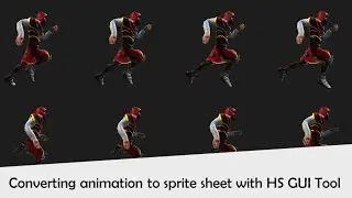Converting animation to sprite sheet in unity | HS GUI Tool