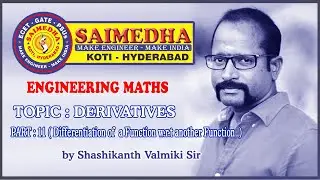 DerivativesPart-11(Derivative of a Function w.r.t another Function)forECETby Shashikanth Valmiki Sir