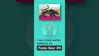 Part-4 "Panda Bear, Panda Bear, What Do You See?" #SHORTS  パンダくん、パンダくん、 なにみているの？ - ブライアン先生の英語絵本読み聞かせ