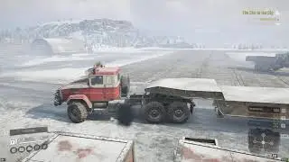 Snowrunner Imandra(The Star in the Sky)Deliver to the Airplane Wreck,Wide Flatbed Semi-Trailer Par2
