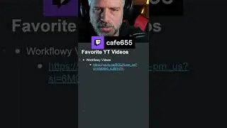 You can insert and watch Youtube videos inside of Workflowy cafe655 on #Twitch #workflowy