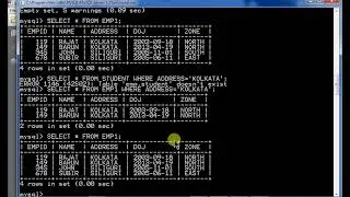 LIVE CLASS DISTINCT AND IN OPERATOR