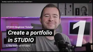 Creating a responsive portfolio from scratch in STUDIO (Part 1 of 3) - Beginner Tutorial