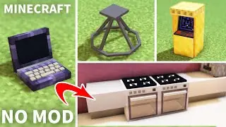 Minecraft: How to make realistic furniture (NO MOD / Build Hacks)