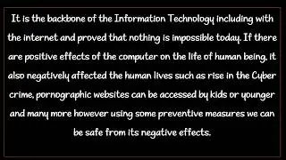 Computer - A good essay for you