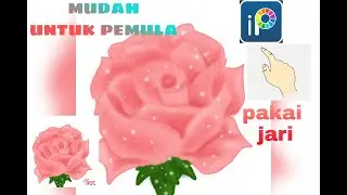 Cara menggambar bunga di Ibis Paint X