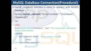 19. PHP & MySQL | MySQL Database Connection in PHP