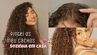PINTEI OS MEUS CACHOS SOZINHA EM CASA 💗💇‍♀️🏠 ( deu super certo!!)