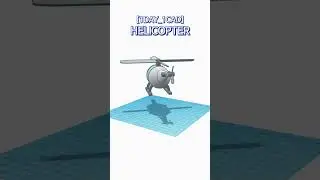 [1DAY_1CAD] HELICOPTER #shorts #tinkercad #project