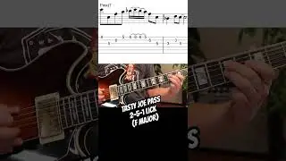 Tasty Joe Pass 2-5-1 Jazz lick in F major! #guitarlesson #jazzguitar