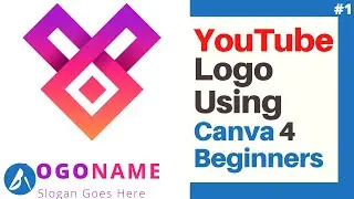 How To Create A Simple YouTube Logo Using Canva For Beginners #1