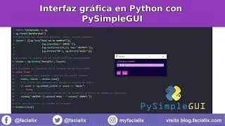Crear interfaces gráficas en Python con PySimpleGUI
