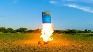Testing NASA Rocket Fuel - असली रॉकेट ईधन ने मचाया धमाल