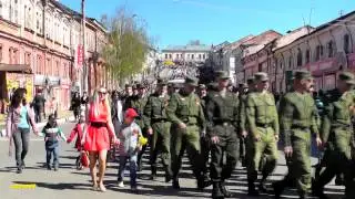 Парад 9 мая 2013 город Арзамас