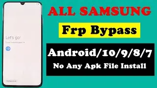 Samsung Frp Unlock | Google Account Bypass Without Any Apk File