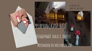Февральский влог, мои деревенские мухоморы по мотивам ИИ.