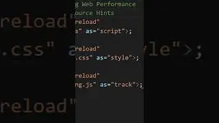 JavaScript: Optimizing Web Performance using Resource Hints