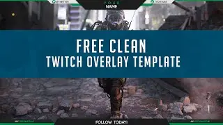 Free Twitch Overlay Template / PSD Free GFX