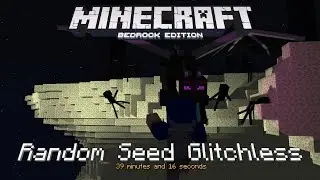 A Very Scuffed Minecraft Bedrock Edition Random Seed Glitchless Speedrun (39:16)