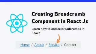 #40 React Js Challenge Day 40 | create a custom breadcrumb using react js