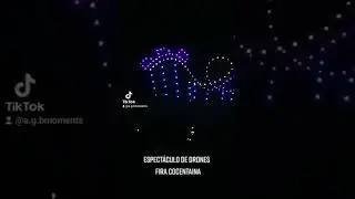 Espectáculo nocturno de drones,en la Fira de cocentaina!!