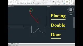 How to place double door in 2D in AutoCAD | cad tutorials by yasir