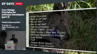 Core Design Principles for Software Developers, part 2 (Venkat Subramaniam, USA)