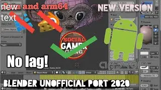 Blender on Android Lag Fix (Unofficial port 2020)(Root required)