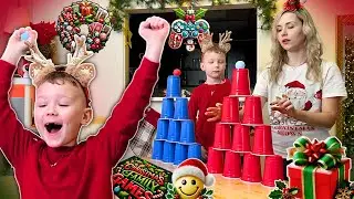 Christmas Family Games with Alex and Mom