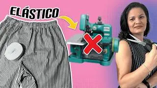COMO COLOCAR ELÁSTICO em Short / Bermuda sem precisar de OVERLOCK
