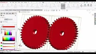 3D CAD Modeling of Spur Gears in solidworks | Motion Study