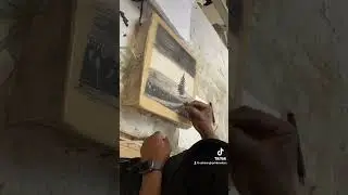 Ade Adesina is trying out Stone Lithography in our studio 