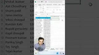 How to hide middle parts of phone numbers in Excel | How to Mask middle part in #Excel #shorts
