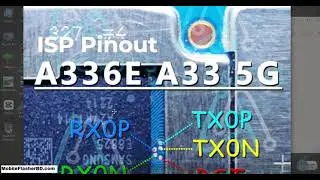 Samsung Galaxy A33 A336E UFS ISP Pinout Test Point Jumper Ways 