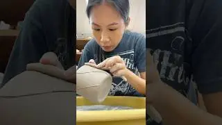 🏺My little swirled vase from start to finish #art #shorts #pottery