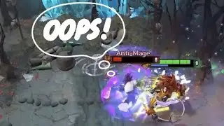 What is Anti Mage doing?