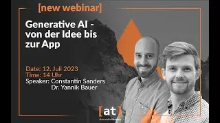 Webinar: Generative AI – Von der Idee bis zur App