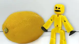 Stikbot eats a lemon and dies from sourness