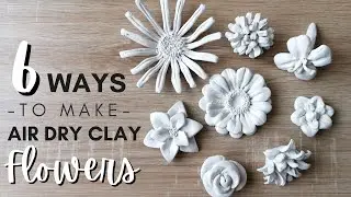 How to Make Easy Air Dry Clay Flowers | Beginner's Tutorial