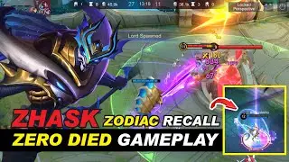 Zhask Cancer Skin with ZODIAC RECALL EFFECT Gameplay | Mobile Legends