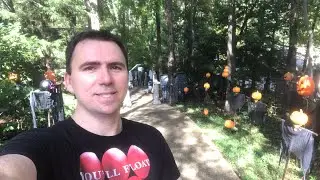 Halloween Yard Decorations 2018 - Daytime Walkthrough